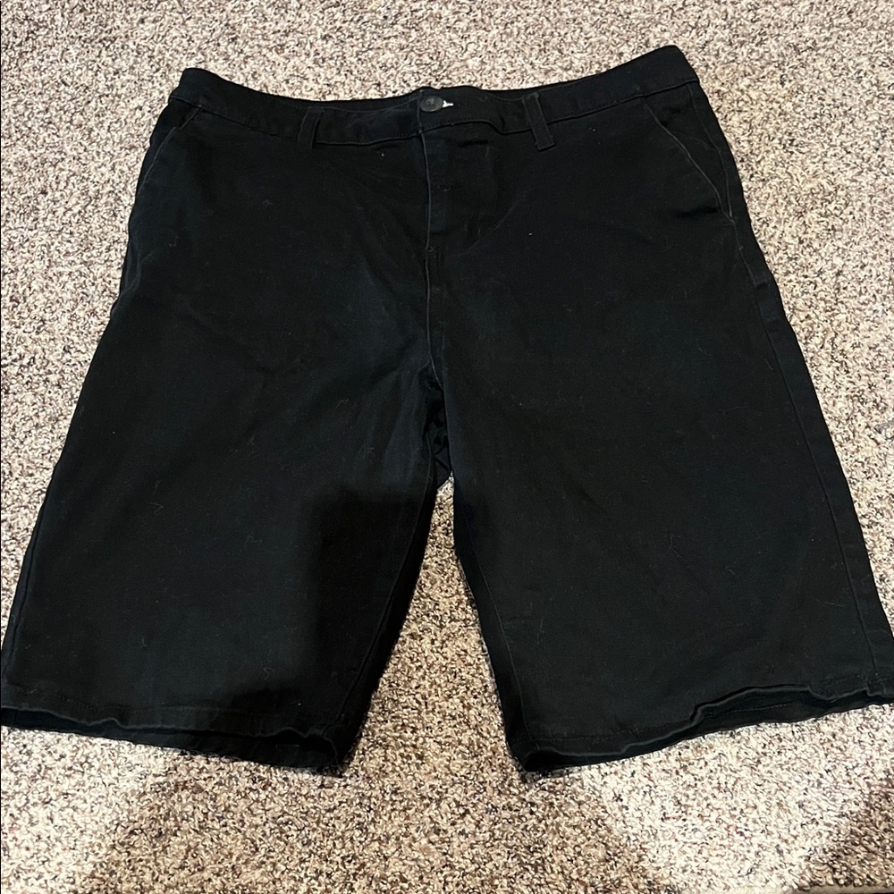 RSQ Men's Charcoal Flat Front Shorts